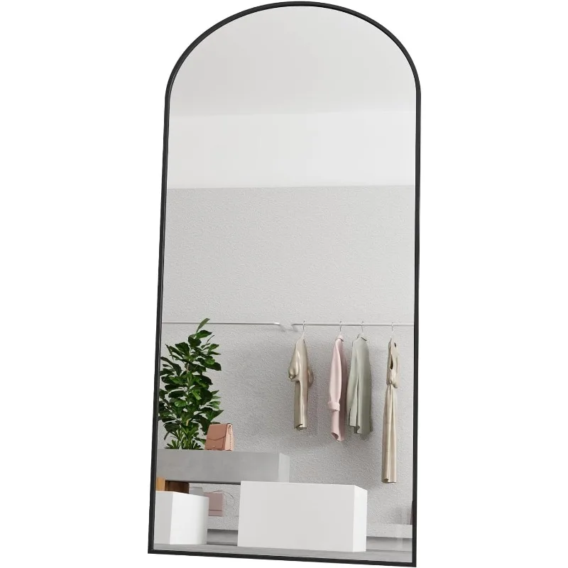 Arch Mirror Leaning - Espelho de comprimento total arqueado seguro,