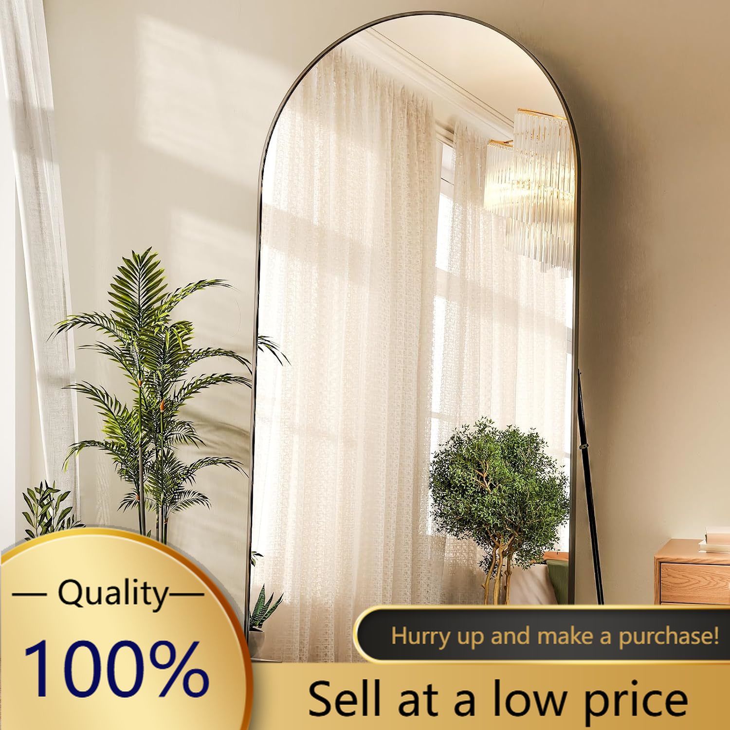Arch Mirror Leaning - Espelho de Corpo Inteiro Arqueado 71
