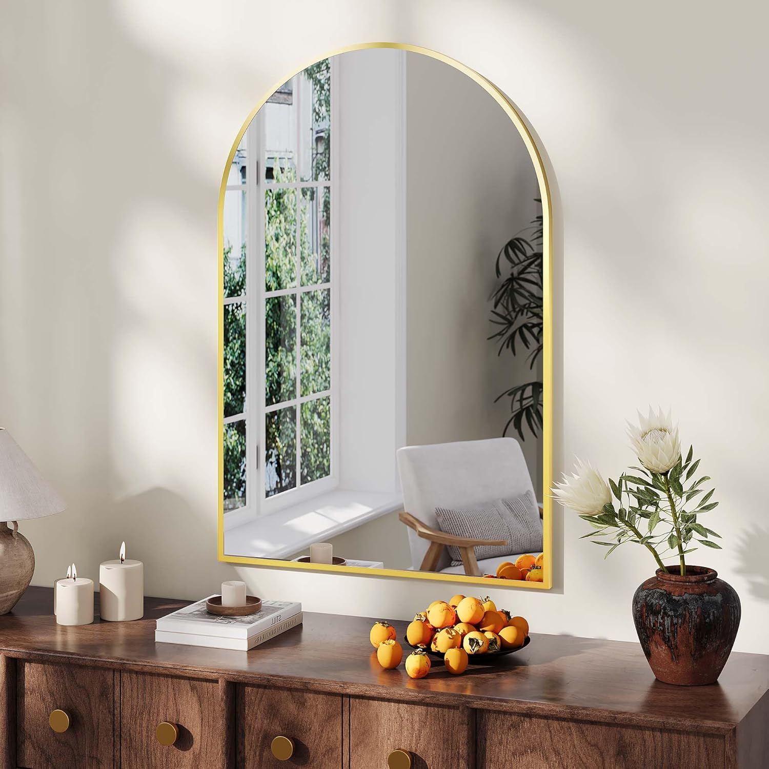 Arch Mirror Leaning - Espelho de parede moderno com design