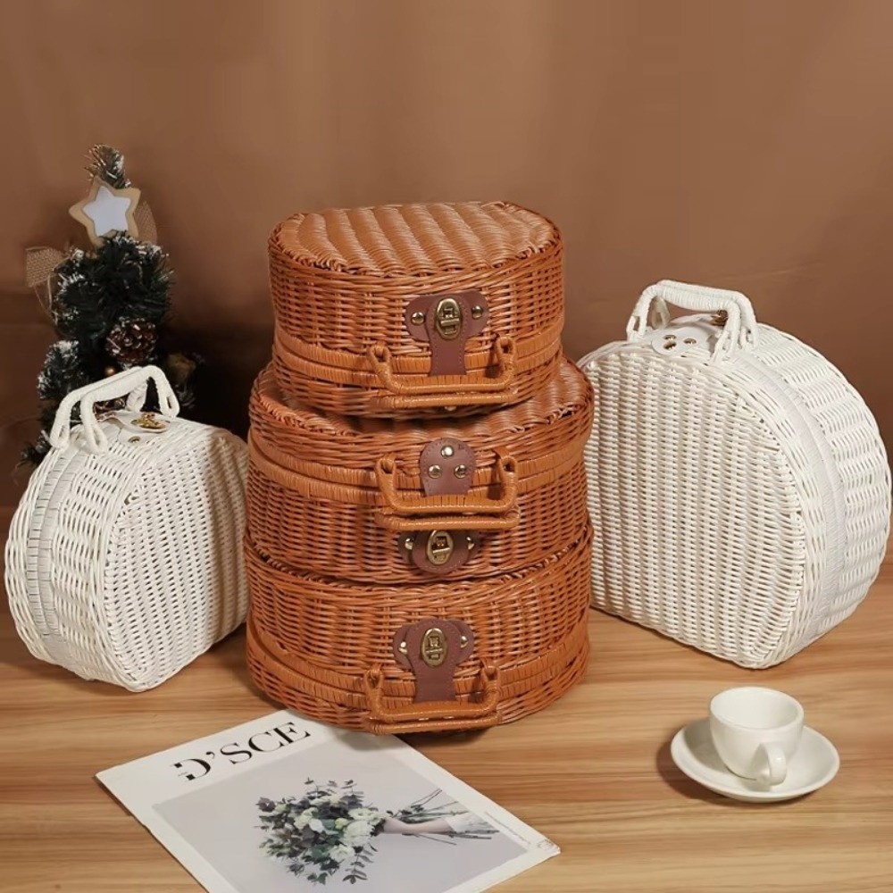 Cesta de Armazenamento Redonda - Woven Basket Set avaliação e preço