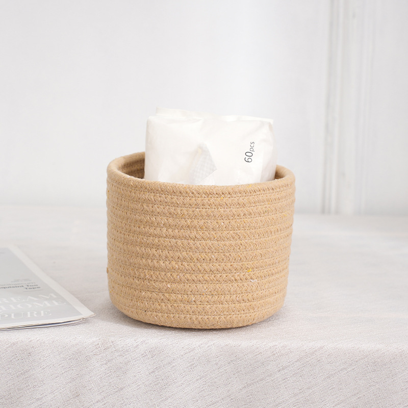 Handmade Woven Cotton Rope Sto - Woven Basket Set avaliação e preço