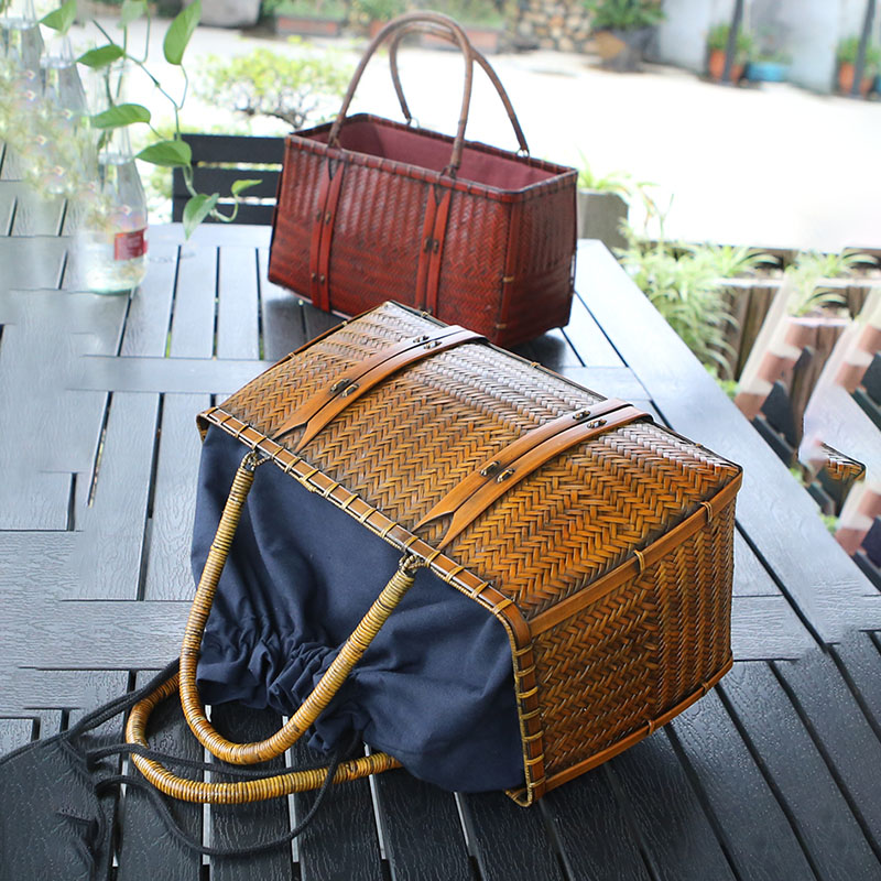Bolsas femininas designer de l - Woven Basket Set avaliação e preço
