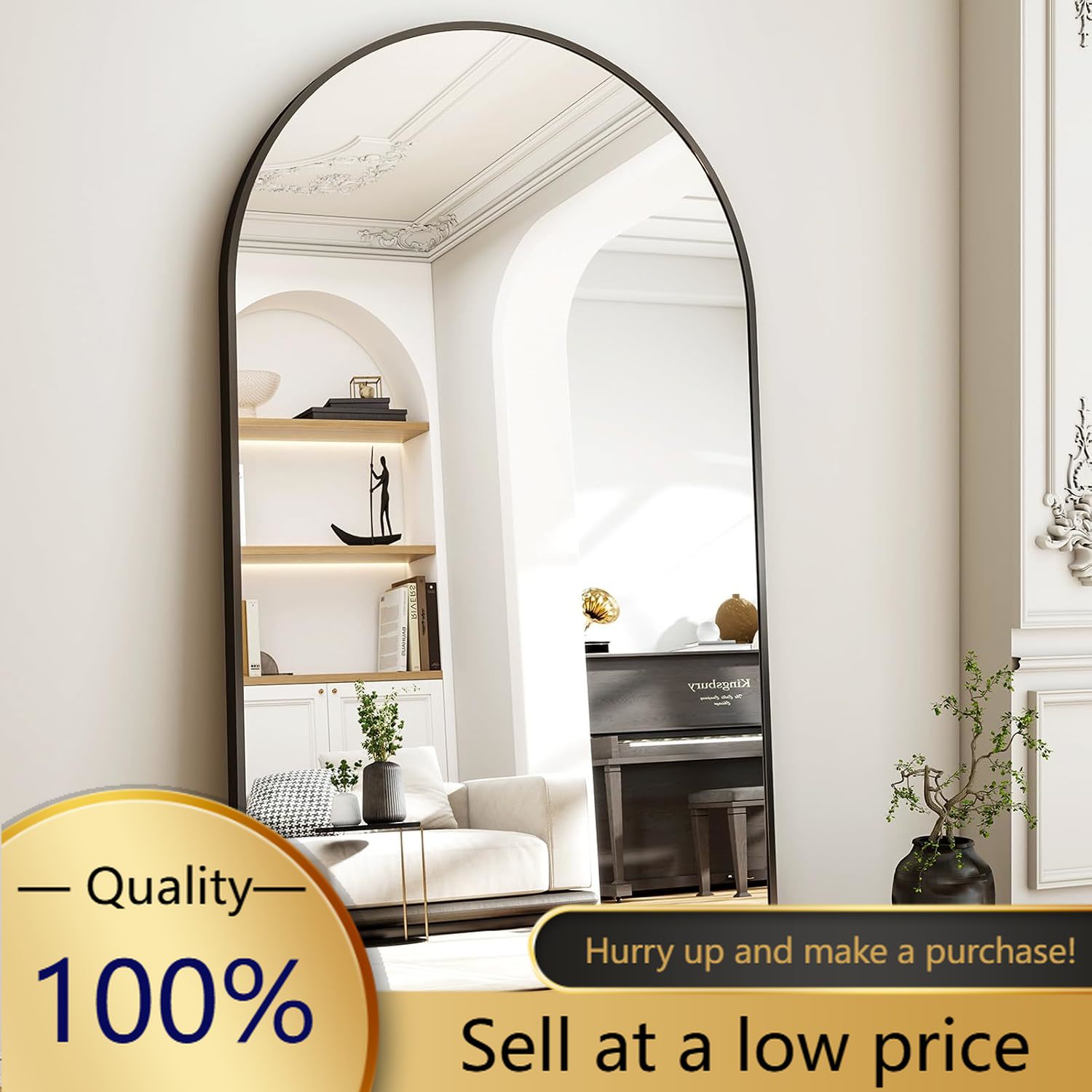 Espelho de Corpo Inteiro Arque - Arch Mirror Leaning avaliação e preço