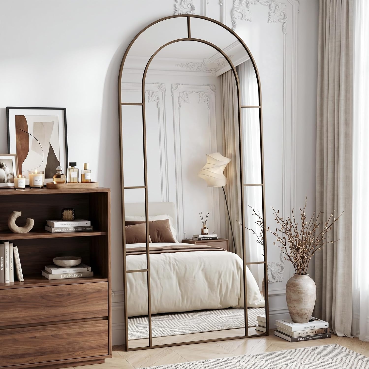 Espelho de Chão Arqueado de 76 - Arch Mirror Leaning avaliação e preço