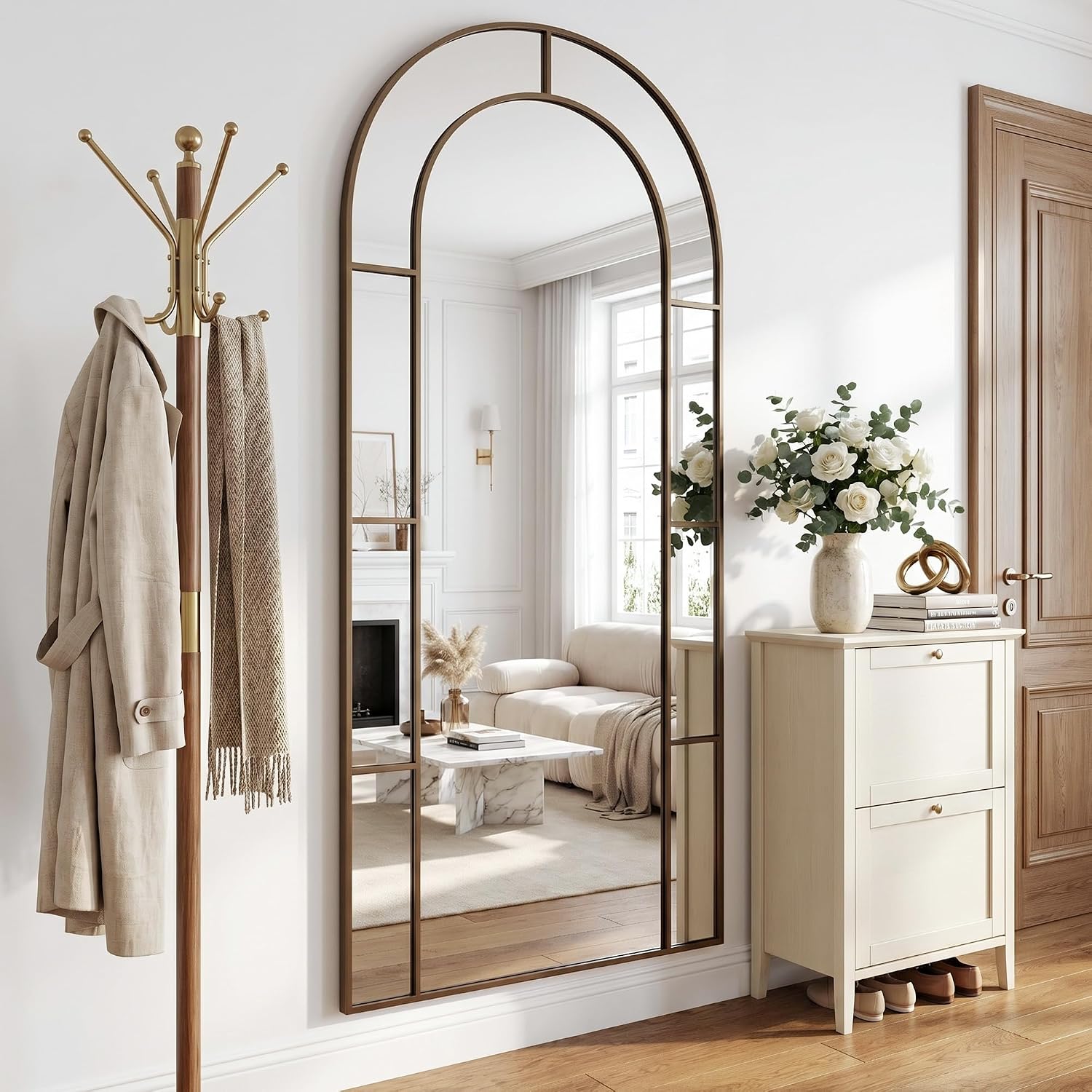 Espelho de Chão Arqueado de 76 - Arch Mirror Leaning avaliação e preço