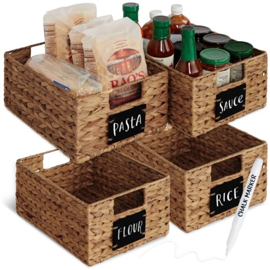 Conjunto de organização de des - Woven Basket Set avaliação e preço