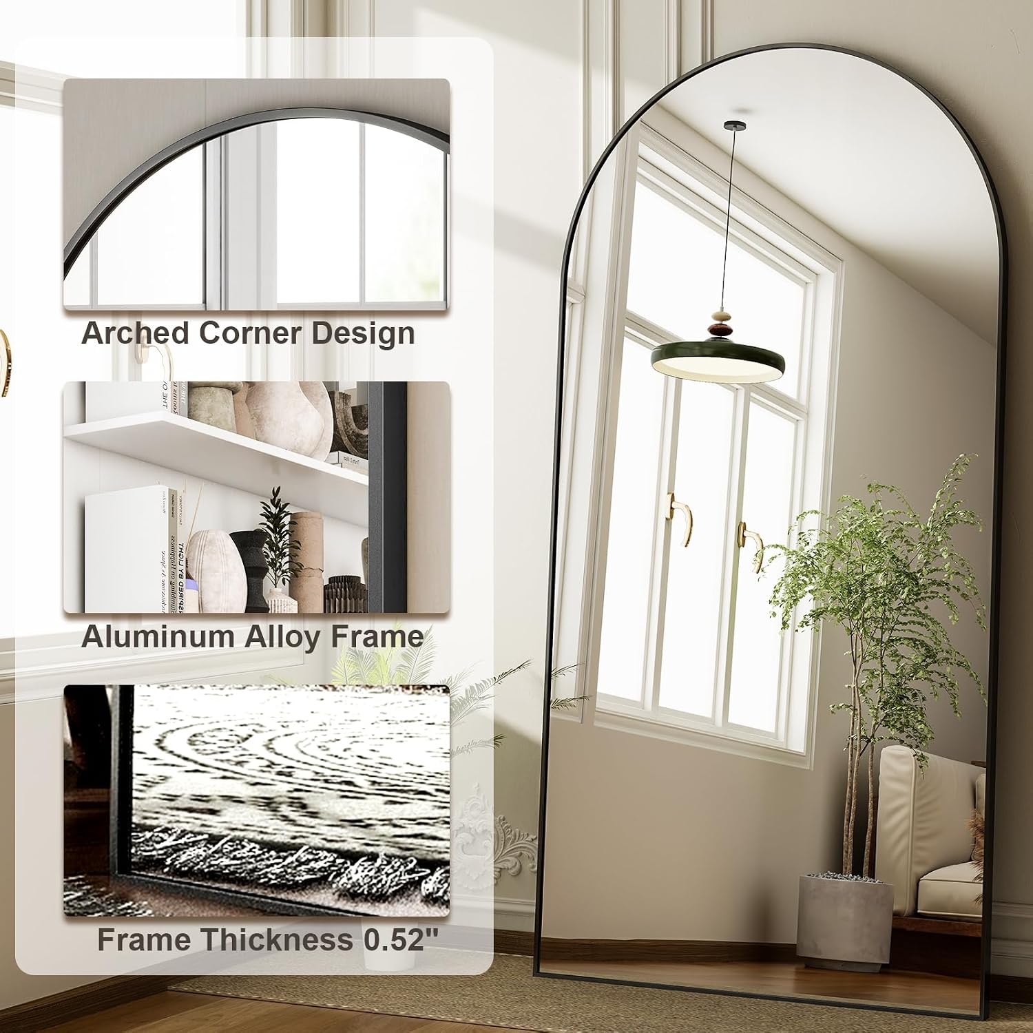 Espelho de Corpo Inteiro Arque - Arch Mirror Leaning avaliação e preço