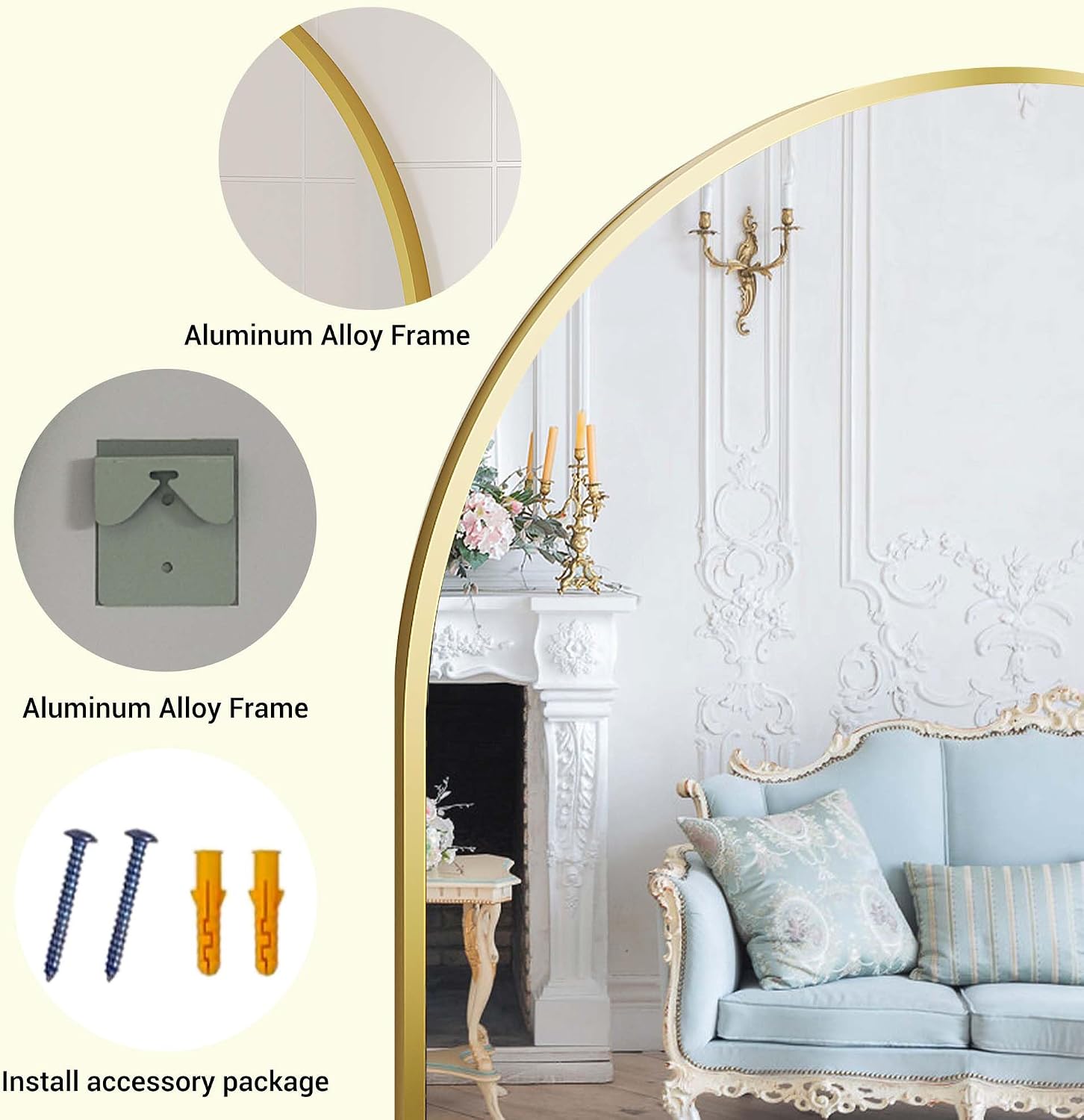 Espelho de parede moderno com  - Arch Mirror Leaning avaliação e preço