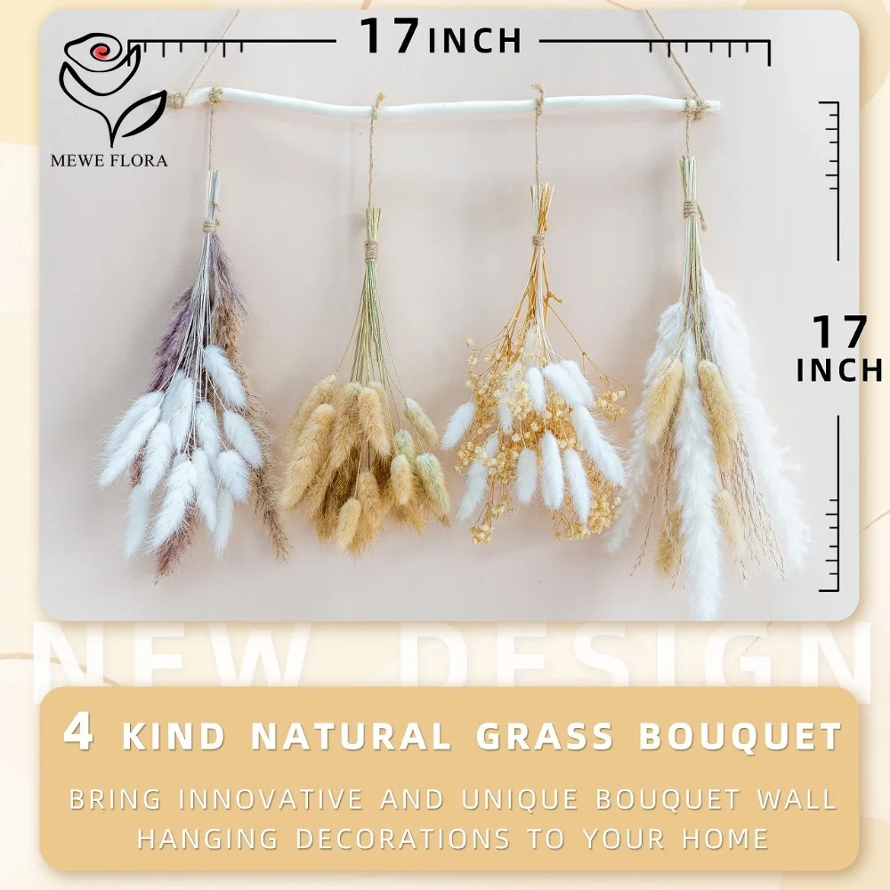 Palhetas naturais pampas grama - Dried Pampas Bundle avaliação e preço