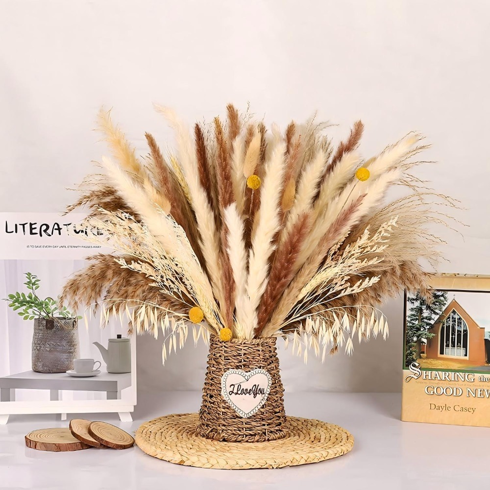 Buquê de Flores Secas Naturais - Dried Pampas Bundle avaliação e preço