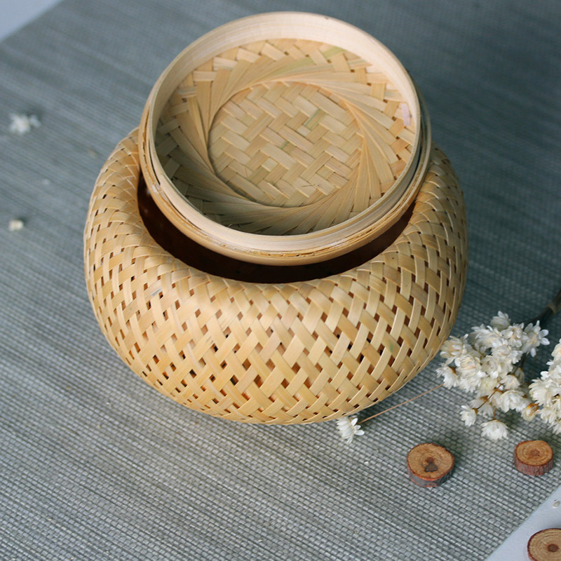 Mini caixa oca de camada dupla - Woven Basket Set avaliação e preço