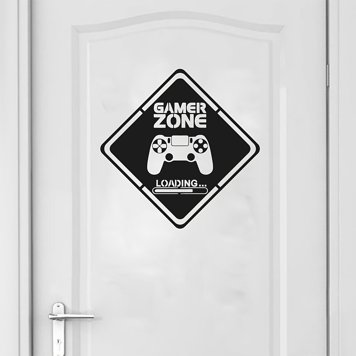 1pc zona gamer porta decalque  - Interior Design Game avaliação e preço