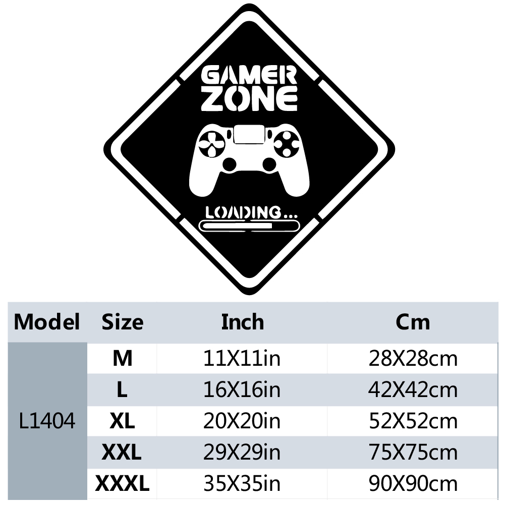 1pc zona gamer porta decalque  - Interior Design Game avaliação e preço