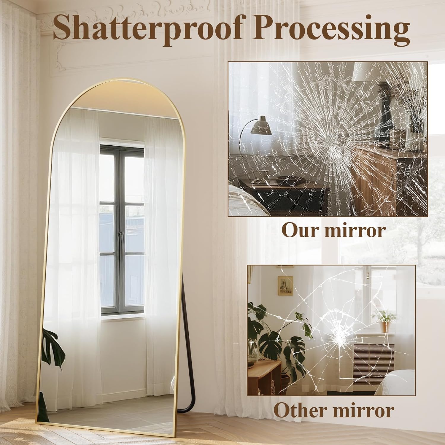 Espelho Grande Arqueado de Cor - Arch Mirror Leaning avaliação e preço