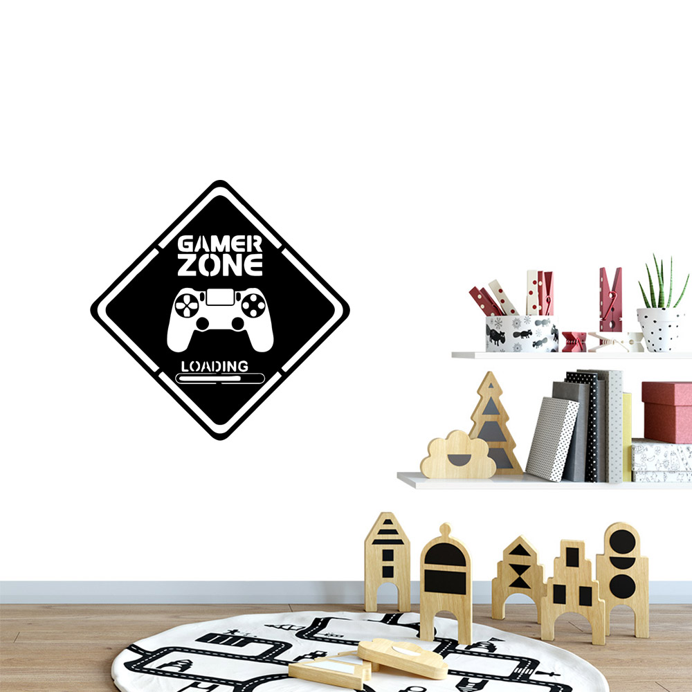 1pc gamer arte da parede decal - Interior Design Game avaliação e preço