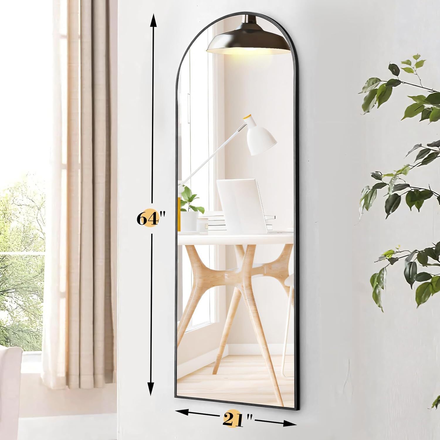 Espelho de Chão Arqueado de Co - Arch Mirror Leaning avaliação e preço