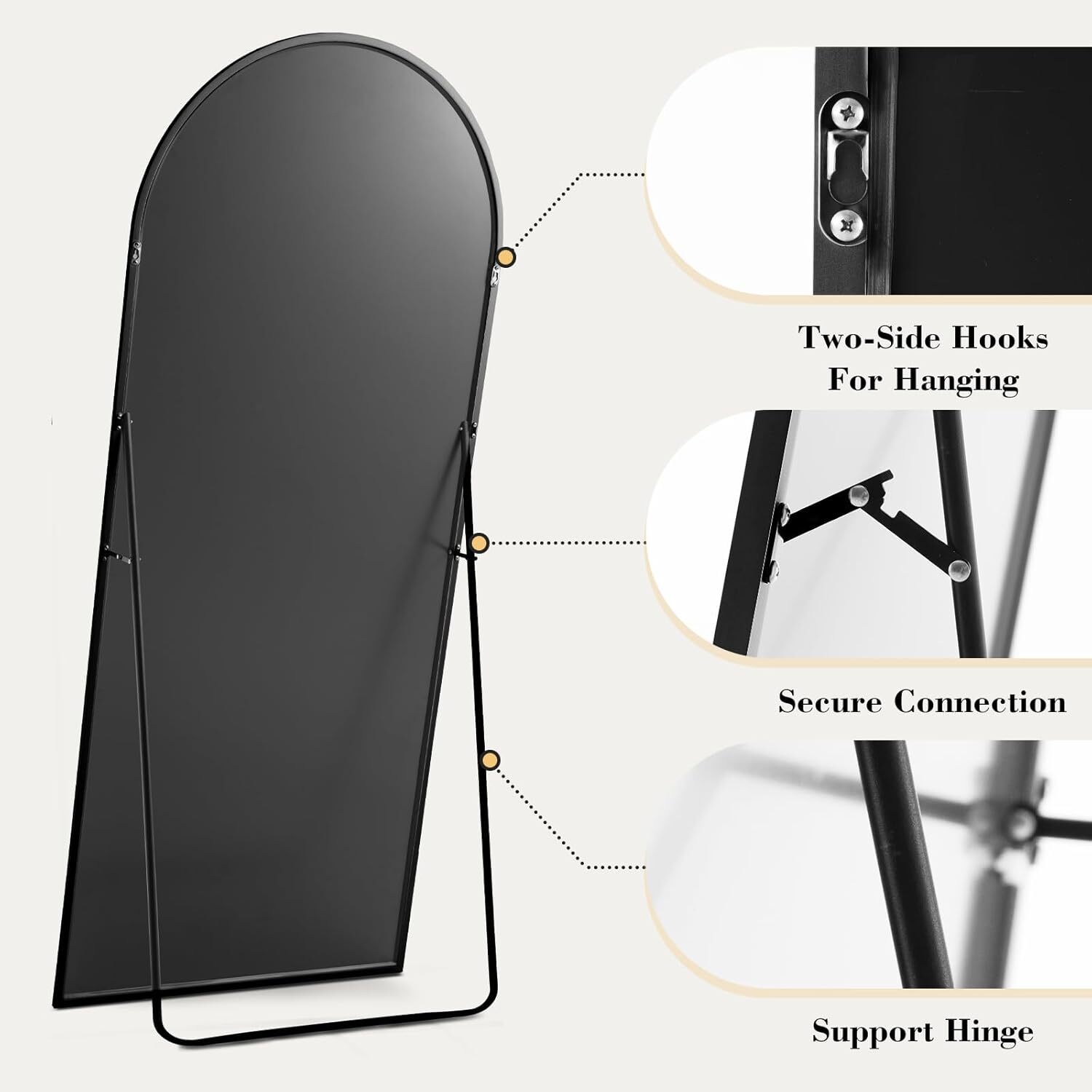 Espelho de Chão Arqueado de Co - Arch Mirror Leaning avaliação e preço
