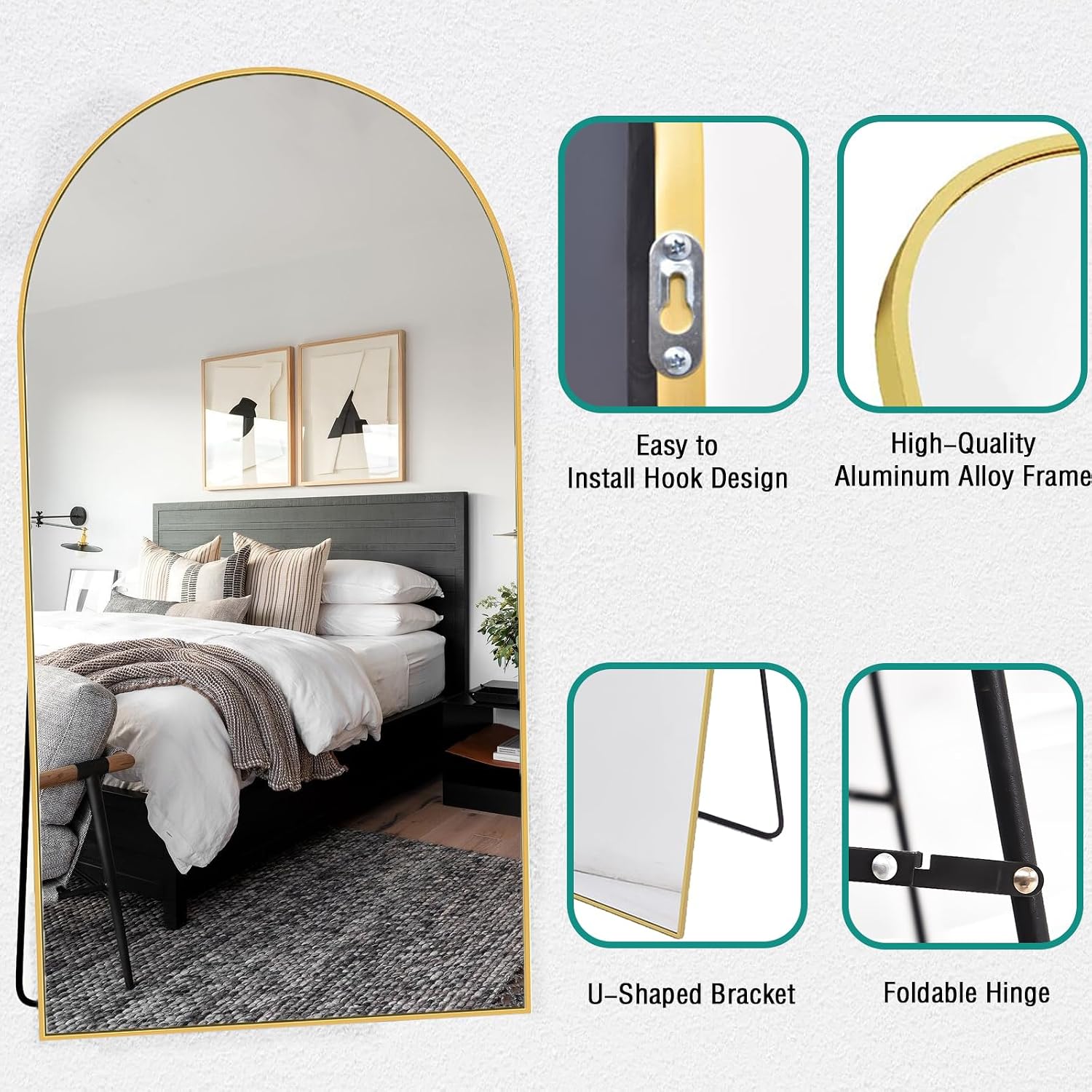 Espelhos de corpo inteiro de g - Arch Mirror Leaning avaliação e preço
